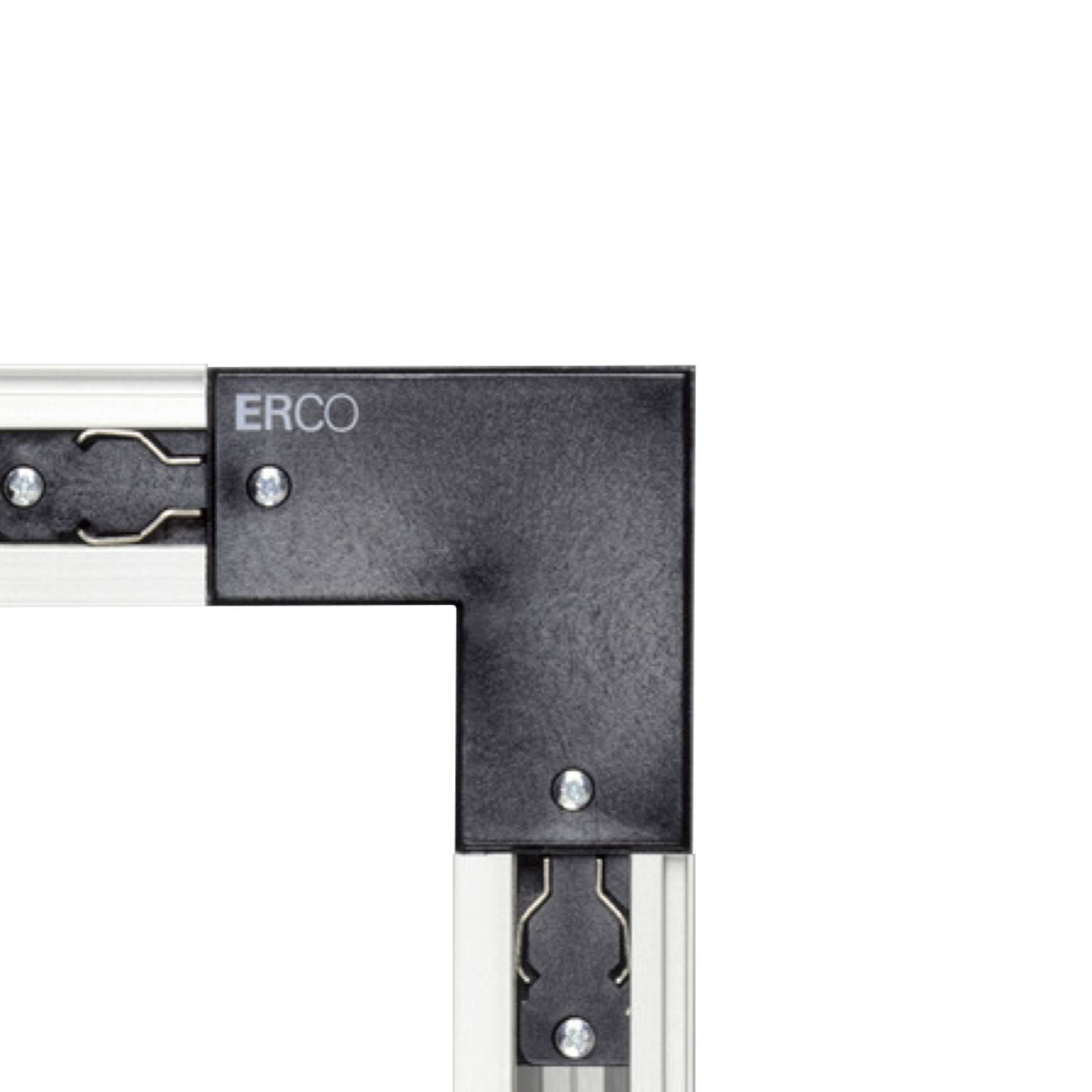 ERCO 3-Phasen-Eckverbinder Schutzl. außen, schwarz von ERCO