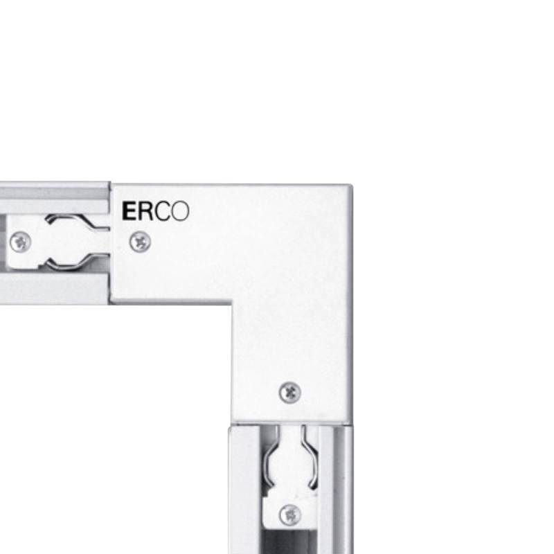ERCO 3-Phasen-Eckverbinder Schutzl. außen, weiß von ERCO