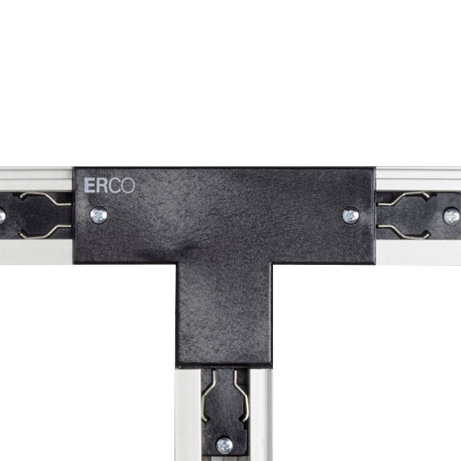 ERCO 3-Phasen-T-Verbinder Schutzl. rechts, schwarz von ERCO