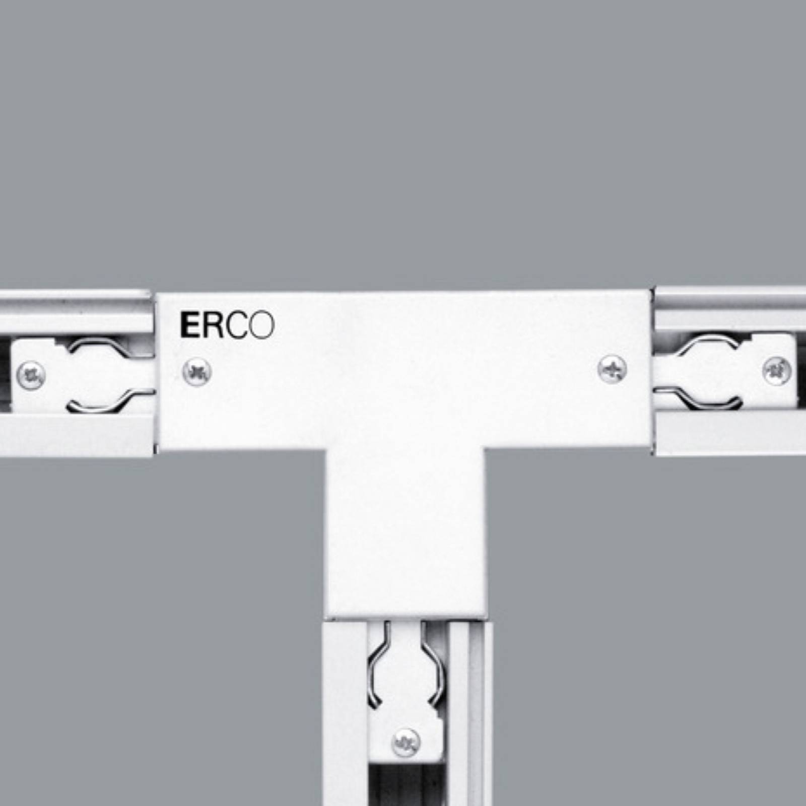 ERCO 3-Phasen-T-Verbinder Schutzl. rechts, weiß von ERCO