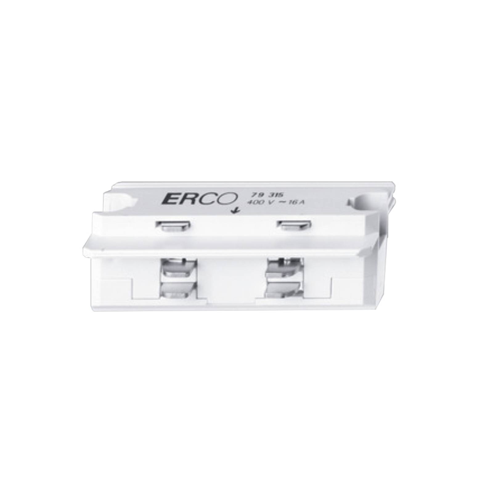 ERCO Kupplung für Stromschienen direkt weiß von ERCO