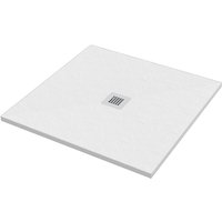 Ercos - Duschwanne 90x90 cm weiße Farbe Steinoptik Stone BPMAROSTON9090 weiß matt Ercos - Duschwanne 90x90 cm weiße Farbe Steinoptik Stone BPMAROSTON9090 weiß matt von ERCOS