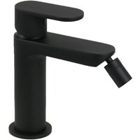 Matt schwarzer Bidetmischer Ercos Versilia BTVERKBI01 matt-schwarz - Überlaufgarnitur 1"1/4 von ERCOS