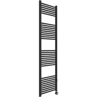 Programmierbarer elektrischer Handtuchwärmer 180 x 50 cm in Mattschwarz zur Wandmontage ERCOS ELETTRA ASOPSD490005001800 matt-schwarz von ERCOS