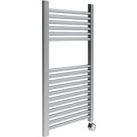 Wöchentlich programmierbarer elektrischer Handtuchwärmer in Chrom poliert 770 x 500 mm ERCOS ELETTRA ASOPSD930005000770 Chrom von ERCOS
