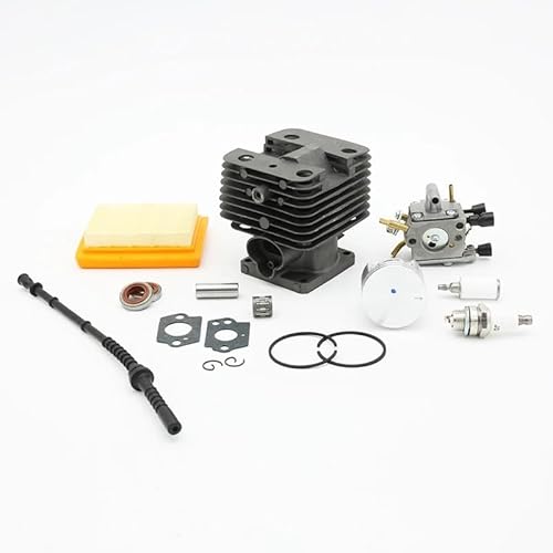35mm 38mm 40mm Zylinderkolben Vergaser Luftfilter Kraftstoffschlauch Kit Fit for FS120 FS250 FS200 Gartentrimmer Freischneider Teile(FS120 35MM) von ERDHFG