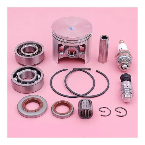 47mm Kolbensatz passend for MS361 Kettensäge 1135 030 2005 Nadelkurbellager Dekompressionsöldichtungsringe Zündkerze von ERDHFG