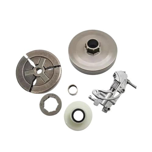 Kupplungskettenradfelge Ölfass Schneckengetriebe Lagersatz Passend for 4500 5200 5800 45Cc 52Cc 58Cc Kettensäge Ersatzteile(Split Plate) von ERDHFG