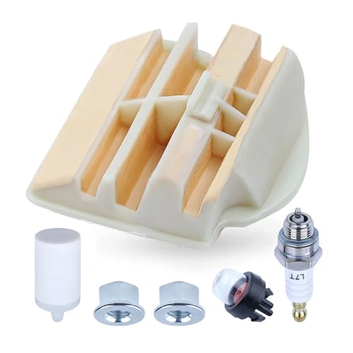 Luftfilter-Tune-Up-Kit passend for 445 450 445E II 450e Kettensäge 531309681 Zündkerze Primer Bulb Bar Mutter Luftfilter-Tune-Up-Kit passend for 445 450 445E II 450e Kettensäge 531309681 Zündkerze Primer Bulb Bar Mutter von ERDHFG