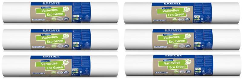 ERFURT Vliestapete 6 Rollen Erfurt Variovlies Eco Green Vliestapete 20 x 0,53 m, Made in Germany von ERFURT