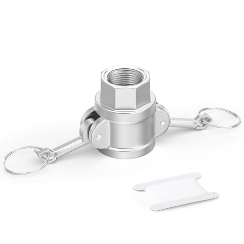 ERGAOBOY 1 Stück Typ D Camlock Armaturen, 1/2" BSP 304 Edelstahl Cam und Groove Schlauchverschraubung für Wasser Kraftstoff Luft von ERGAOBOY