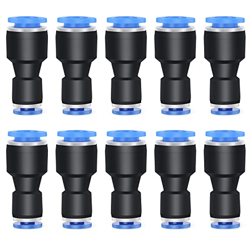 ERGAOBOY 10 Stk. 8 mm Außendurchmesser x 4 mm Außendurchmesser Gerade Reduzierstk zum Anschließen von Fittings, pneumatisches Verbindungsrohr Reduzierstk von ERGAOBOY