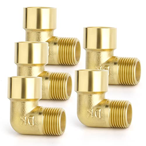 ERGAOBOY 2 Stück 1/4 "BSP Messing Buchse auf Stecker 90 Grad Winkelrohrverbinder, passend für Rohranschluss ERGAOBOY 2 Stück 1/4 "BSP Messing Buchse auf Stecker 90 Grad Winkelrohrverbinder, passend für Rohranschluss von ERGAOBOY