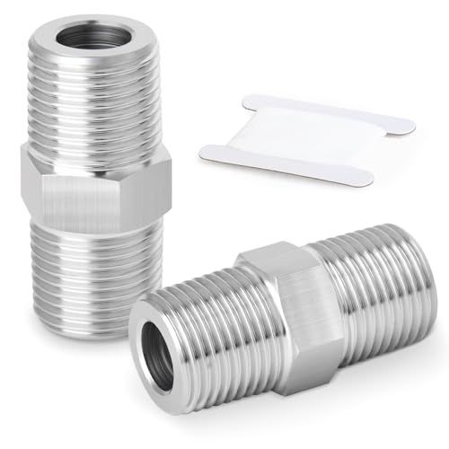 ERGAOBOY 2 Stück 1-1/2" x 1-1/2" BSP Edelstahl 304 Außengewindee Kaltstauchung Außengewindee Sechskant Nippel, 1-1/2" Außengewindee Rohre und weibliche Rohre ERGAOBOY 2 Stück 1-1/2" x 1-1/2" BSP Edelstahl 304 Außengewindee Kaltstauchung Außengewindee Sechskant Nippel, 1-1/2" Außengewindee Rohre und weibliche Rohre von ERGAOBOY