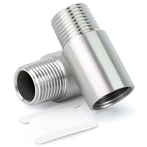 ERGAOBOY 2 Stück 100mm 1" BSP Innengewinde x 1" BSP Außengewinde Gussrohr 304 Edelstahl Rohrverschraubungen von ERGAOBOY