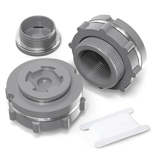 ERGAOBOY 2 Stück 2" BSP PVC Schottfitting, schwarzer Wassertank Anschluss Adapter Fitting mit Stopfen & Dichtung für Regenfässer, Aquarien, Teiche ERGAOBOY 2 Stück 2" BSP PVC Schottfitting, schwarzer Wassertank Anschluss Adapter Fitting mit Stopfen & Dichtung für Regenfässer, Aquarien, Teiche von ERGAOBOY