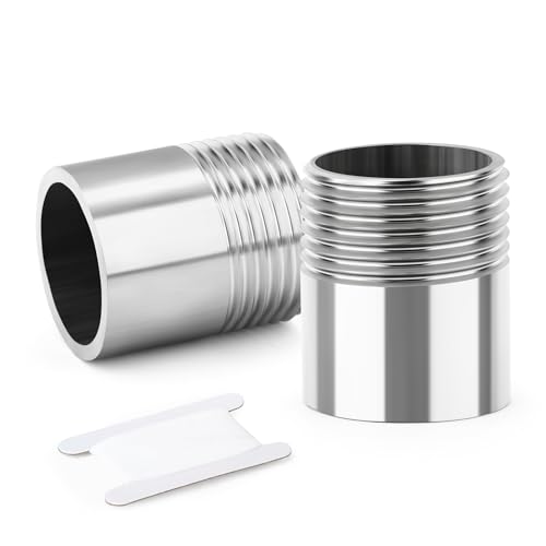 ERGAOBOY 2 Stück 304 Edelstahl Einzel Draht Schweißen Rohr, 3/4" BSP Außengewinde verbinden direkte Wasserleitung von ERGAOBOY