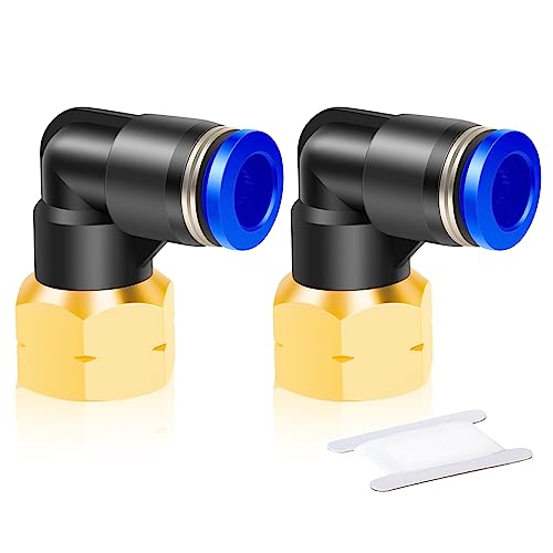 ERGAOBOY 2 Stück 6mm Rohr AD x 1/8 BSP Innengewinde Rohrverschraubungen Pneumatische Union Rohrverschraubungen (PLF6-01) von ERGAOBOY