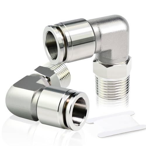 ERGAOBOY 2 Stück 8mm Rohr AD x 1/8" BSP Gewinde Außenbogen Edelstahl 304 Steckverschraubungen Pneumatische Steckverschraubung ERGAOBOY 2 Stück 8mm Rohr AD x 1/8" BSP Gewinde Außenbogen Edelstahl 304 Steckverschraubungen Pneumatische Steckverschraubung von ERGAOBOY