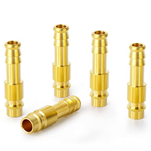 ERGAOBOY 5 Stk 13mm Messingdüse Druckluftstecker, passend für Druckluftkupplung (DN13) von ERGAOBOY