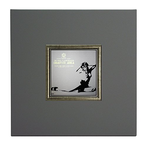 Mini-Kunstdruck auf Papier (Poster) "Graffiti-Bereich I", mit Rahmen aus Holz und grauem Eco-Leder, ohne Glas, 40x40x1.5 cm, ErgoPaul, IGP4589-E1-80SZ2-40x40x1.5 von ERGO-PAUL