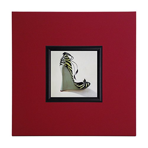 Mini Kunstdruck auf Papier (Poster) "High Heels – Kühle", mit Rahmen aus Holz und rotem Eco-Leder, ohne Glas, 40x40x1.5 cm, ErgoPaul, IGP1945-E1-80CR10-40x40x1.5 von ERGO-PAUL