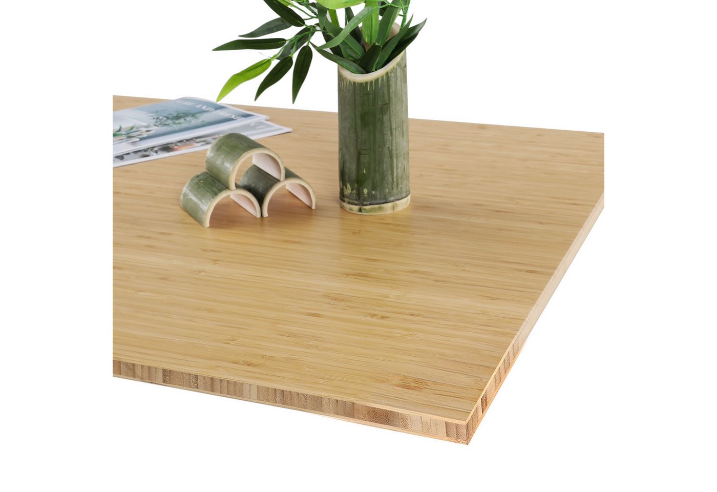 ERGOFINO Arbeitsplatte Tischplatte (140 x 70cm (Bambus), Stärke 1,9 cm robust und langlebig, Perfekt für höhenverstellbare Schreibtische), Esstische und Arbeitstische von ERGOFINO