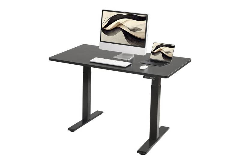 ERGOFINO Schreibtisch DT20LT höhenverstellbarer Schreibtisch (140x80 cm, 2 Motoren, höhenverstellbarer schreibtisch gestell), 3-Memory-Steuerung & USB-C-Stecker, mit Tischplatte von ERGOFINO