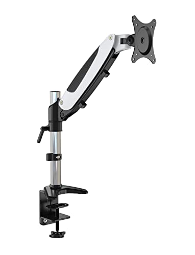 ERGOLEBEN GS120TK 1 Monitor Tischhalterung | 15-32 Zoll | Gasdruckfeder | höhenverstellbar | drehbar schwenkbar neigbar |VESA 75/100 | bis 8kg Monitor von ERGOLEBEN