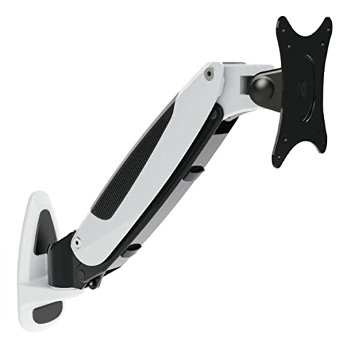 ERGOLEBEN GS120WM 1 Monitor Wandhalterung | 15-32 Zoll | Gasdruckfeder | höhenverstellbar drehbar schwenkbar neigbar | VESA 75/100 | bis 8kg Monitor von ERGOLEBEN
