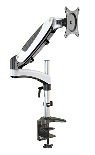 ERGOLEBEN GS130TK 1 Monitor Tischhalterung mit Verlängerung | 15-32 Zoll | Gasdruckfeder | höhenverstellbare | drehbar schwenkbar neigbar | VESA 75/100 | bis 8kg Monitor von ERGOLEBEN