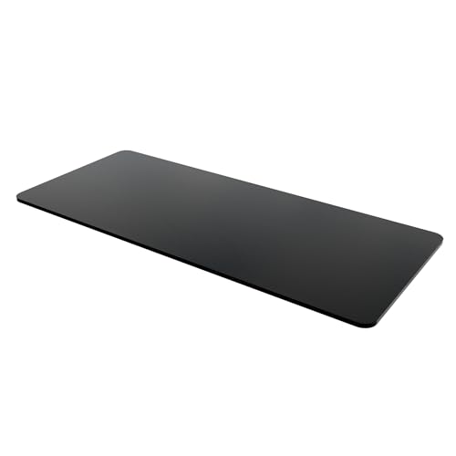 ERGOMAKER Schreibtischplatte, Tischplatte 140x60 cm Perfekt für Schreibtisch Gestell, Höhenverstellbarer Schreibtisch Stärke 18 mm(Schwarz) von ERGOMAKER