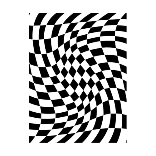 Abstrakter Schachbrett-Schachbrett-Optik-Täuschungswirbel Fein geschnitzte Aufkleber 38x50.6cm Fallt nicht ab Schwarz Abstrakter Schachbrett-Schachbrett-Optik-Täuschungswirbel Fein geschnitzte Aufkleber 38x50.6cm Fallt nicht ab Schwarz von ERGOU