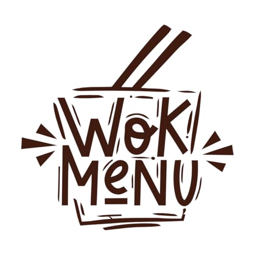 Fast Food Junk Street Food Cafe Bäckerei Restaurant Abzeichen Pizza Burger Gravur Aufkleber 67,2 x 69,4 cm Personalisierte Personalisierung Kaffee von ERGOU