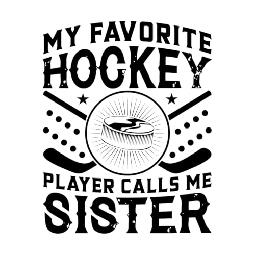 Hockey Typografie Druck Poster mein Lieblingshockeyspieler nennt mich Schwester Vinyl-Wandaufkleber 40x50.2cm Beschädigt die Wandoberfläche nicht Schwarz Hockey Typografie Druck Poster mein Lieblingshockeyspieler nennt mich Schwester Vinyl-Wandaufkleber 40x50.2cm Beschädigt die Wandoberfläche nicht Schwarz von ERGOU