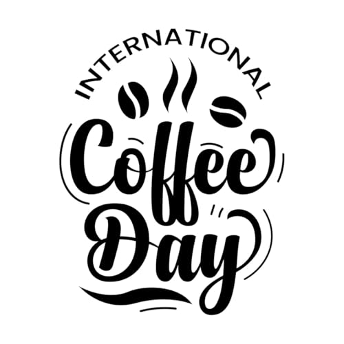 Kaffeetag mit und Kaffeebohnen Wand- und Wandaufkleber aus Vinyl 40x50.9cm Karosseriedekoration Schwarz Kaffeetag mit und Kaffeebohnen Wand- und Wandaufkleber aus Vinyl 40x50.9cm Karosseriedekoration Schwarz von ERGOU