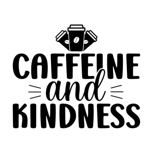 Koffein und Freundlichkeit Typografie Kaffeeliebhaber Vinyl-Wandaufkleber 41x50.3cm Kunstdekoration Schwarz Koffein und Freundlichkeit Typografie Kaffeeliebhaber Vinyl-Wandaufkleber 41x50.3cm Kunstdekoration Schwarz von ERGOU