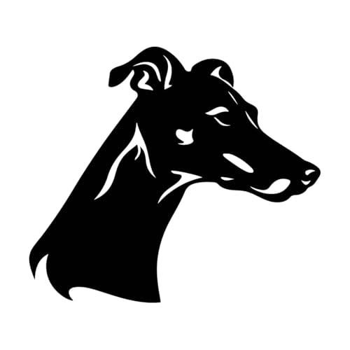 engelhafte Silhouette des Whippet-Kopfes Gravuraufkleber 42x47.8cm Beschädigt die Wandoberfläche nicht Schwarz engelhafte Silhouette des Whippet-Kopfes Gravuraufkleber 42x47.8cm Beschädigt die Wandoberfläche nicht Schwarz von ERGOU