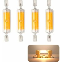 4 Stück R7S LED 78mm dimmbare Leuchtmittel 10W 230V, LED Leuchtmittel Warmweiß 3000K, 800LM COB LED Leuchtmittel, 360° Abstrahlwinkel, Entspricht 80W von ERHOPE