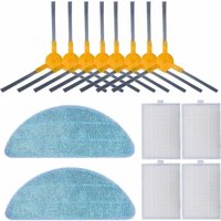 Filter-Set für Proscenic 830T 800T 820T 820S, 14-teilig, Seitenbürsten und Tuch von ERHOPE