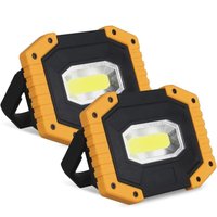 Wiederaufladbares LED-Flutlicht, 30 w, 2000 lm, Baustellen-Flutlicht, Arbeitslicht mit 4-facher Batterie, 3 Modi, tragbare Laterne, USB-LED-Flutlicht von ERHOPE