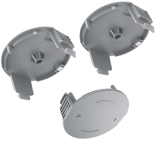 3 Stück Spulenabdeckung kompatibel mit Bosch UnicersalGrassCut 18/18-26/18-260 Rasentrimmer, kann Prototyp Trimmerabdeckung 1600A01R5J Spulenabdeckung von ERHUO