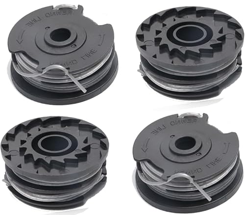 4 Stück Rasentrimmer Fadenspule 6 m Φ1,6 mm mit F016800351,Nylon Strimmer Trimmer Spool Line Ersatz für Bosch Art 24 24+ 27 27+ 30 30LI 30-36 LI Rasentrimmer von ERHUO