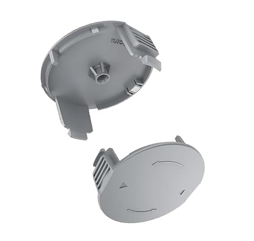 ERHUO Spulenabdeckung,2 Stück Ersatz-Spulendeckel, Rasentrimmer-spulenkappen Kompatibel mit Bosch Bosch UnicersalGrassCut 18/18-26/18-260 Rasentrimmer 1600A01R5J Spulenabdeckung von ERHUO