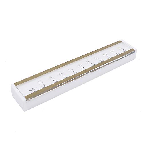 10 Farben GIA Master Set 10CT Diamond Color Grading Grader Farbtester-Tool Professionelles Juwelier-DM-Grader-Set for Schmuckbewertungsinstitute, Ausbildungseinrichtungen, Ladenbewertungskontrolle/218 von ERICAT