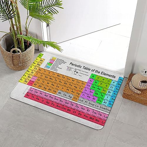 ERICAT Badteppich rutschfeste,Atomares Periodensystem des Diagramms Chemiker Chemie Diag,Wasserabsorbierend Badematte maschinenwaschbar Badvorleger für Dusche,Badewanne,40x60cm von ERICAT