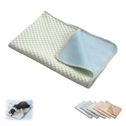 ERICAT Dog Cooling Mat, Portable Pad for Indoor Or Outdoor, Pet Bed Mat, Pet Cooling Blanket, Suitable for All Pets(Green,XS(15.7 * 11.8in)) von ERICAT