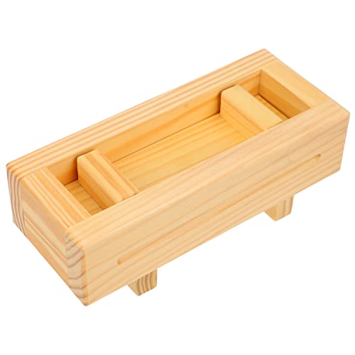 ERICAT Hölzerne Oshizushi-Pressmaschine, rechteckige Sushi-Pressform, Oshizushihako-Sushi-Form/496 von ERICAT