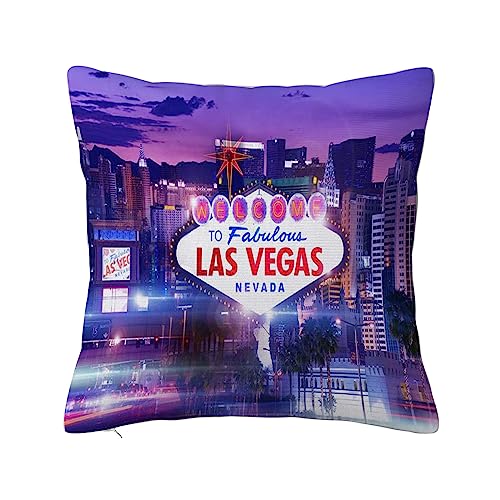 ERICAT Überwurf Kissen Fall Quadratisch Kissenbezug,Ziel Las Vegas,Home Dekorative Sofa Sessel Schlafzimmer Wohnzimmer 45x 45cm von ERICAT