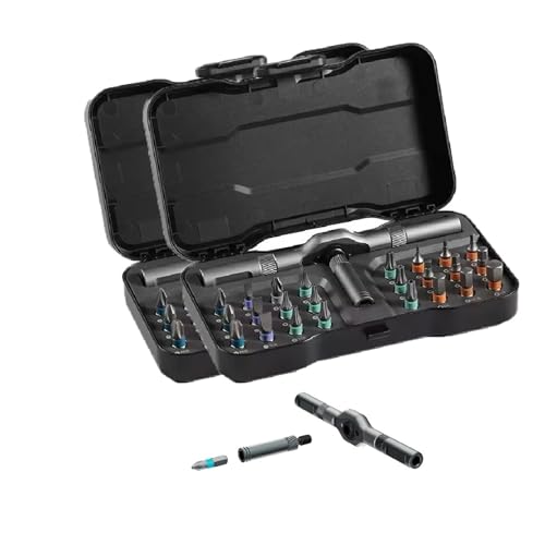 Hardpointing Dly Screwdriver Set, 24 In 1 Dly Screwdriver Set Magnetic Compact And Portable Ratchet(Silver*2) von ERICAT